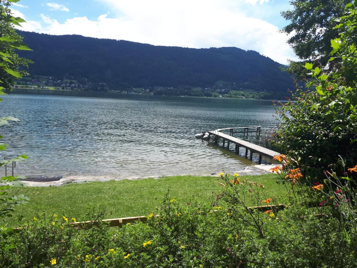 Maren Seeblick Appartement Haus Haensel&Gretel Direkt Am Ossiacher See Mit Hallenbad Stiegl Exteriér fotografie