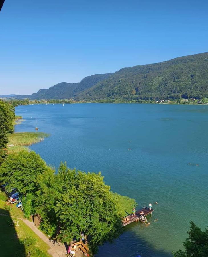 Maren Seeblick Appartement Haus Haensel&Gretel Direkt Am Ossiacher See Mit Hallenbad Stiegl Exteriér fotografie