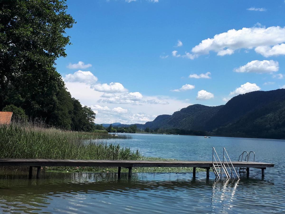 Maren Seeblick Appartement Haus Haensel&Gretel Direkt Am Ossiacher See Mit Hallenbad Stiegl Exteriér fotografie